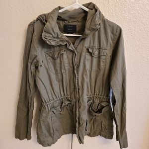 Lightweight Utility Jacket Olive Green
